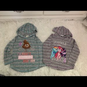 🍂2 Girls tops long sleeve size 6x😍